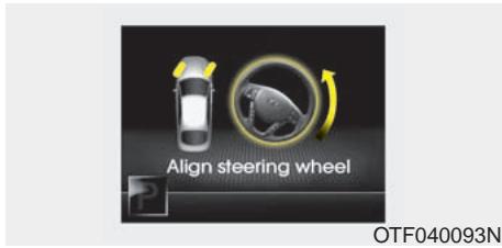 KIA OPTIMA 2011 - Align steering wheel (Redressez le volant) - 1