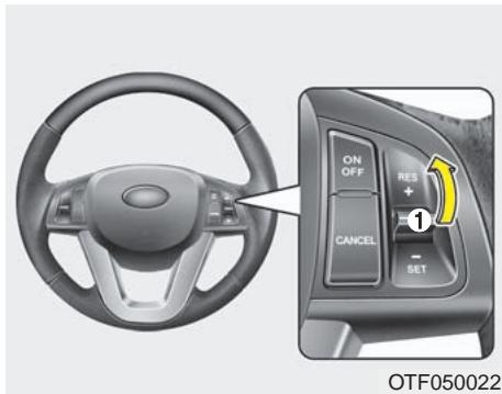 KIA OPTIMA 2011 - Pour régler le régulateur à une vitesse : - 2