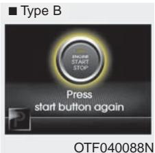 KIA OPTIMA 2011 - Press start button again (Appuyer de nouveau sur le bouton du démarreur) - 2