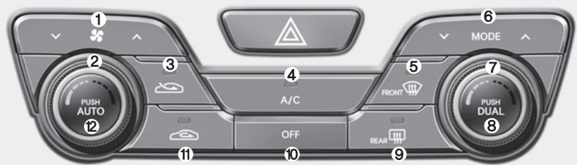 KIA OPTIMA 2011 - CLIMATISATION AUTOMATIQUE (SI ÉQUIPÉ) - 2