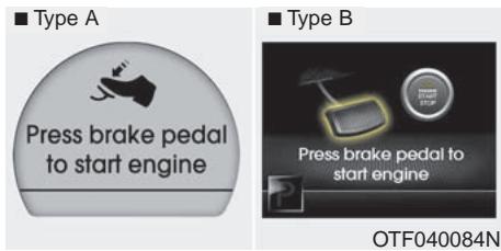 KIA OPTIMA 2011 - Avertissements à l'ACL (si équipé)   Key is not in vehicle   (La clé n'est pas dans le vehicule) - 5