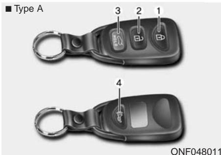 KIA OPTIMA 2011 - TÉLÉDÉVERROUILLAGE (SI ÉQUIPÉ) - 1