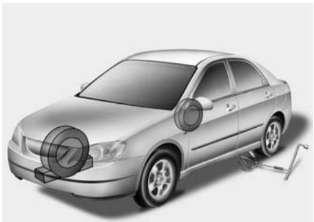 KIA OPTIMA 2011 - Changer un pneu - 1