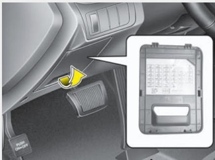 KIA OPTIMA 2011 - Description du panneau de fusibles/relais - 1