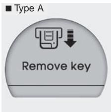 KIA OPTIMA 2011 - Avertissements à l'ACL (si équipé)   Key is not in vehicle   (La clé n'est pas dans le vehicule) - 8