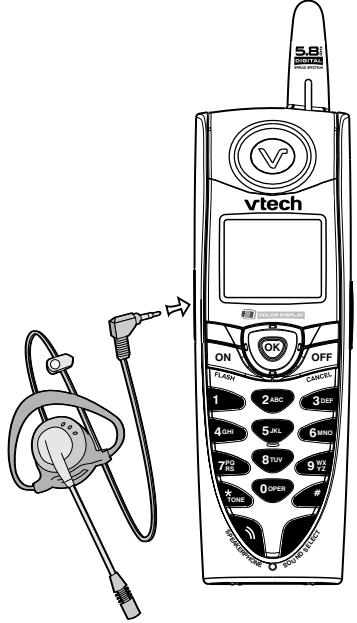 VTECH VT 5807 - FONCTIONNEMENT DU CASQUE D'ÉCOUTE - 1
