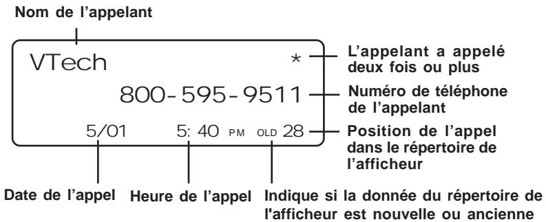 VTECH VT 5829 - Déplacer un numéro/nom de la mémoire de composition abrégée - 1