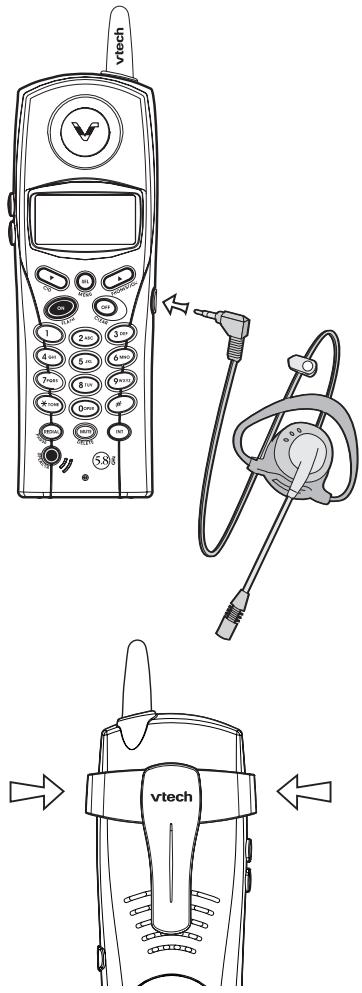 VTECH VT 5850 - Fonctionnement du casque d'écoute - 1