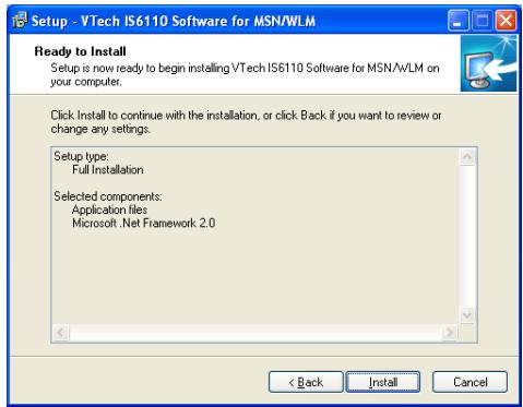 VTECH IS6110 - Installation du logiciel du téléphone IS6110 - 1