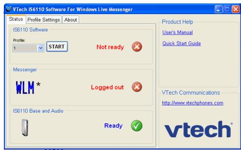 VTECH IS6110 - Réglages du logiciel du téléphone IS6110 - 1