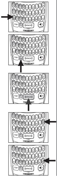 VTECH IS6110 - Conseils de saise du texte - 1