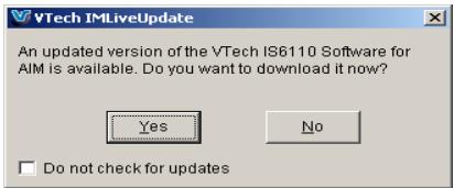 VTECH IS6110 - Vérification et téléchargement du logiciel du téléphone IS6110 - 1