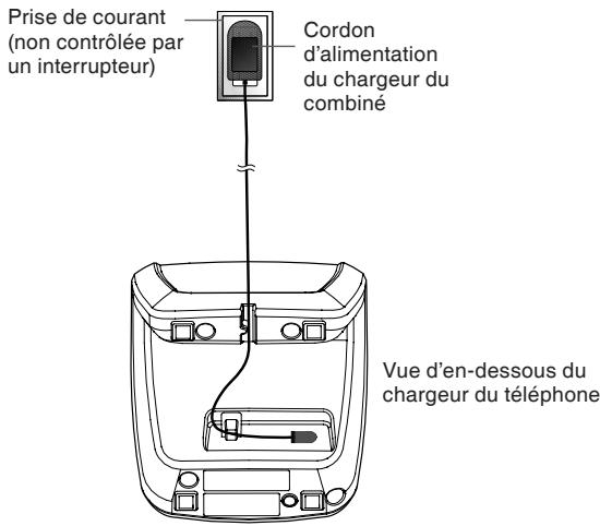 VTECH IS6110 - Installation du chargeur du combiné - 1
