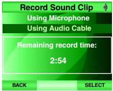 VTECH IS6110 - Enregistrement des clips sonores - 1