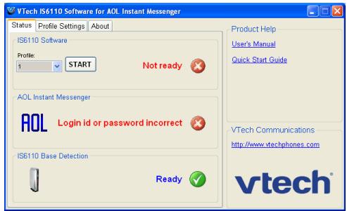 VTECH IS6110 - Ouvrir une session du logiciel du téléphone IS6110 - 2