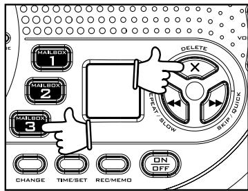 VTECH MI6861 - Effacer les messages - 1