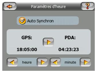 MIO LOGICIEL DE NAVIGATION POUR DIGIWALKER C710 - Synchronisation de l'heure - 2