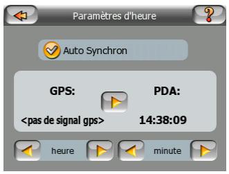 MIO LOGICIEL DE NAVIGATION POUR DIGIWALKER C710 - Synchronisation de l'heure - 1
