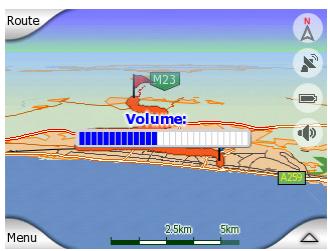 MIO LOGICIEL DE NAVIGATION POUR DIGIWALKER C710 - Volume up'/volume down (volume fort/volume bas) - 1