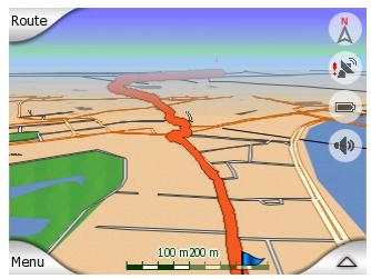 MIO LOGICIEL DE NAVIGATION POUR DIGIWALKER C710 - Vue des cartes 2D et 3D - 2