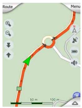 MIO MAP-V3.2-P350-P550 - Position actuelle et lock-on-road (route verrouillée) - 2