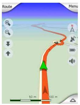 MIO MAP-V3.2-P350-P550 - Position actuelle et lock-on-road (route verrouillée) - 1