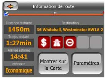 MIO MAP-V3.2-P350-P550 - Écran informations sur l'itinéraire - 2