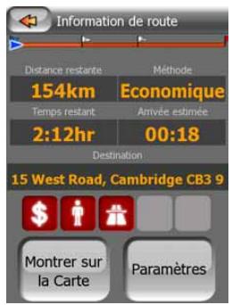 MIO MAP-V3.2-P350-P550 - Écran informations sur l'itinéraire - 1