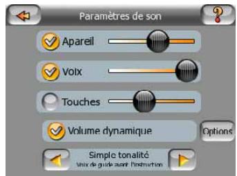 MIO MAP-V3.2-P350-P550 - Paramètres audio - 2
