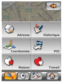 MIO MAP-V3.2-P350-P550 - Avec le menu find (chercher) - 1