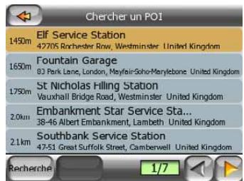 MIO MAP-V3.2-P350-P550 - Find POI (chercher un POI) - 6