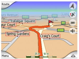 MIO DIGIWALKER C510 - The route line (La ligne de l'itinéraire - 1