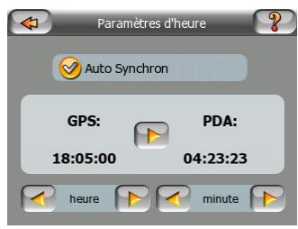 MIO DIGIWALKER C510 - Synchronisation de l'heure - 2