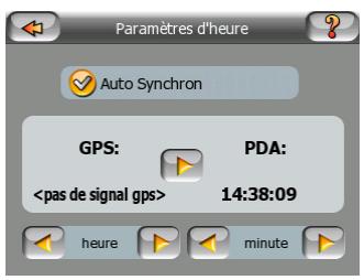 MIO DIGIWALKER C510 - Synchronisation de l'heure - 1