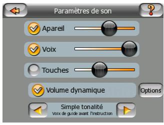 MIO DIGIWALKER C510 - Paramètres audio - 1