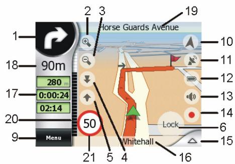 MIO DIGIWALKER C510 - Écrans représentant des cartes - 2