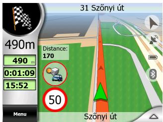 MIO DIGIWALKER C510 - Avertissement visible - 2