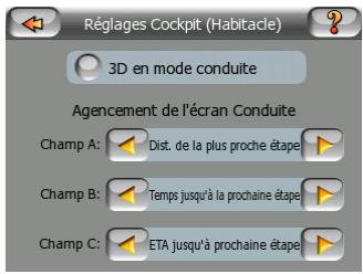 MIO DIGIWALKER C510 - Réglages Cockpit (Navigation) - 1