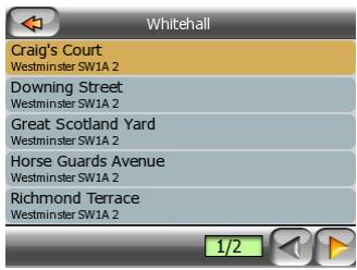 MIO DIGIWALKER C510 - Comment selectionner une intersection au lieu d'un numero - 1