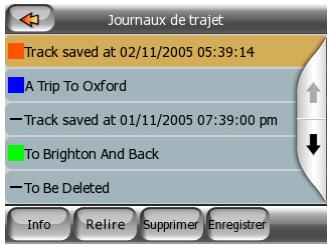 MIO DIGIWALKER C510 - Manage Track Logs (Gérer les journaux de trajet) - 1
