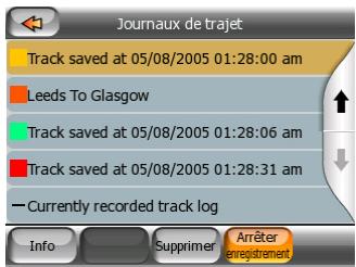 MIO DIGIWALKER C510 - Manage Track Logs (Gérer les journaux de trajet) - 3