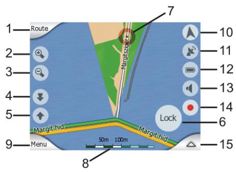 MIO DIGIWALKER C510 - Écrans représentant des cartes - 1