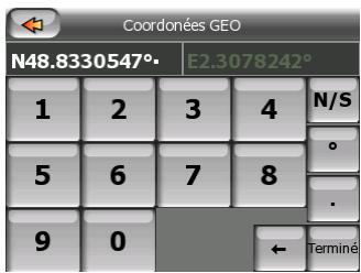 MIO DIGIWALKER C510 - Find (Chercher) Coordonnées - 1