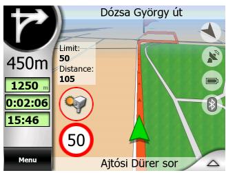 MIO DIGIWALKER C510 - Avertissement visible - 1