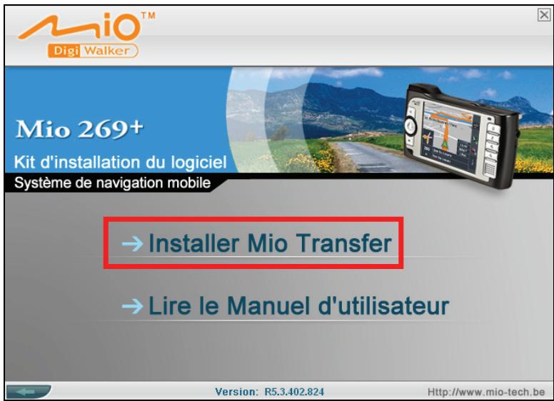 MIO 269+ - Installation de mio transfer - 2