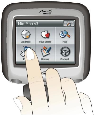 MIO C210 - Navigation à l'écran - 1
