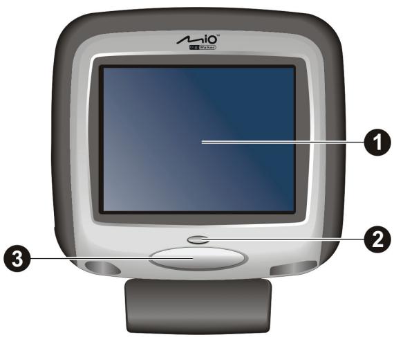 MIO C210 - Éléments de la face avant - 1