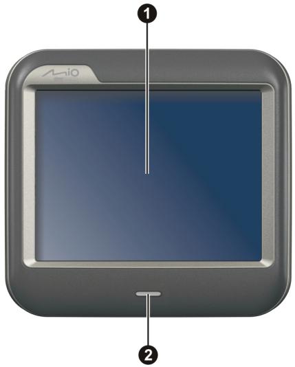 MIO C230 - Éléments de la face avant - 1