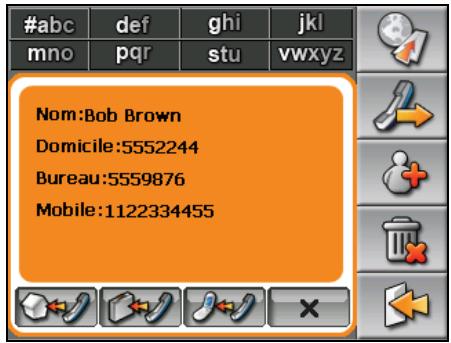 MIO C510 - Appeler un contact au téléphone - 2