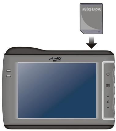 MIO C510 - Utilisation d'une carte SD/MMC - 1